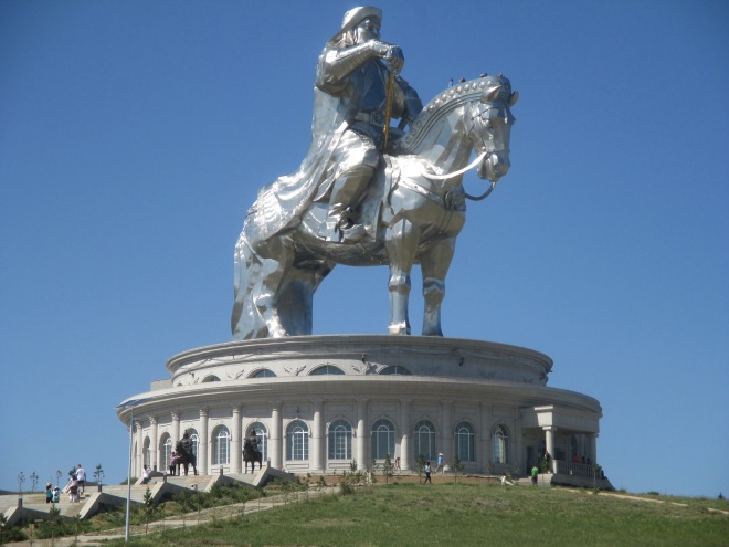 Which is literally a giant steel statue of Chinggis Khan on a horse