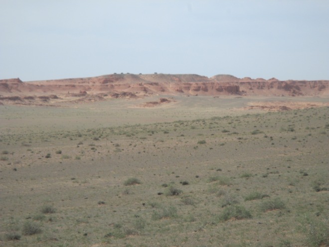 The Flaming Cliffs: location of the finish line